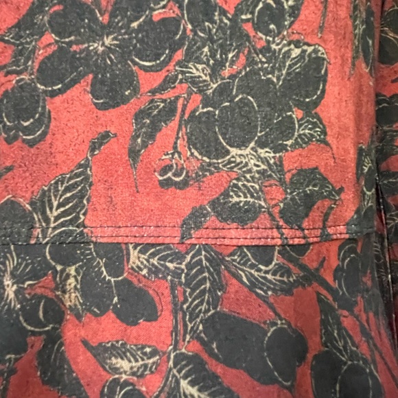 Peruvian Connection Pretty women Midi dress L w/button cuffs scoop neck & pocket - Picture 9 of 10